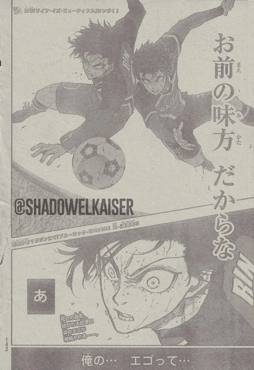 Spoiler Blue Lock chap 270: Màn trình diễn của Rin Itoshi