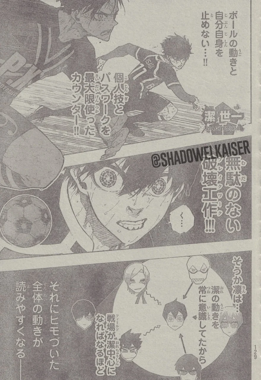 Spoiler Blue Lock chap 270: Màn trình diễn của Rin Itoshi