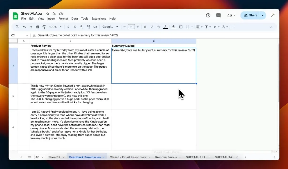 Cách sử dụng Gemini AI để thành thạo Google Sheets