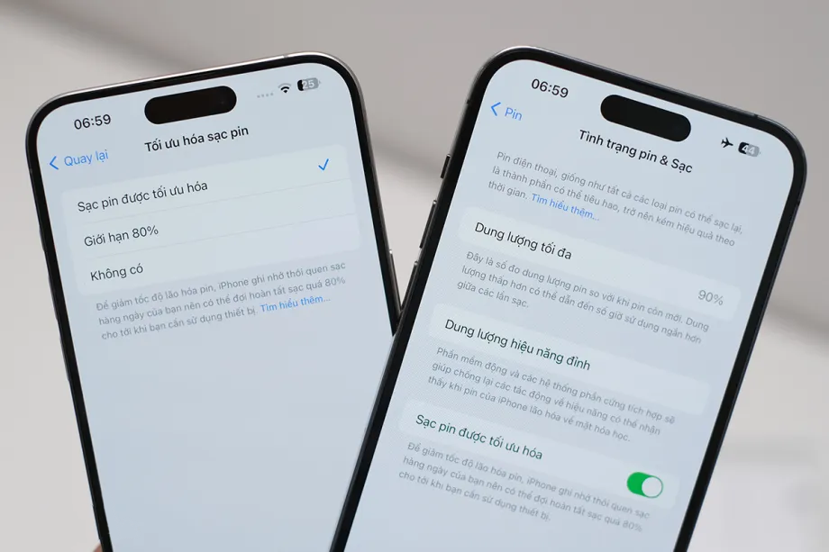 Cần làm gì nếu tình trạng pin iPhone xuống dưới 80%