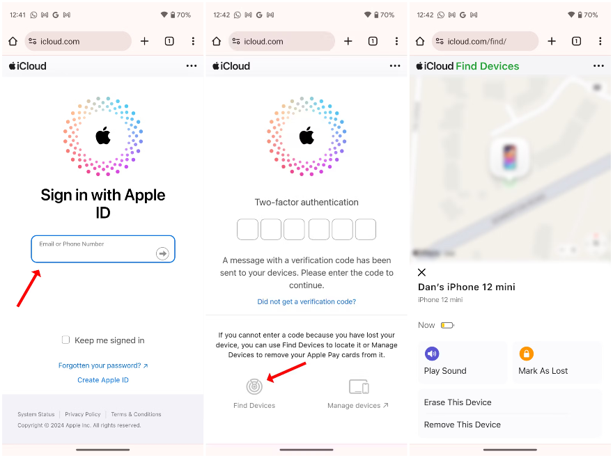 Hướng dẫn tìm iPhone lạc bằng Android từ A đến Z