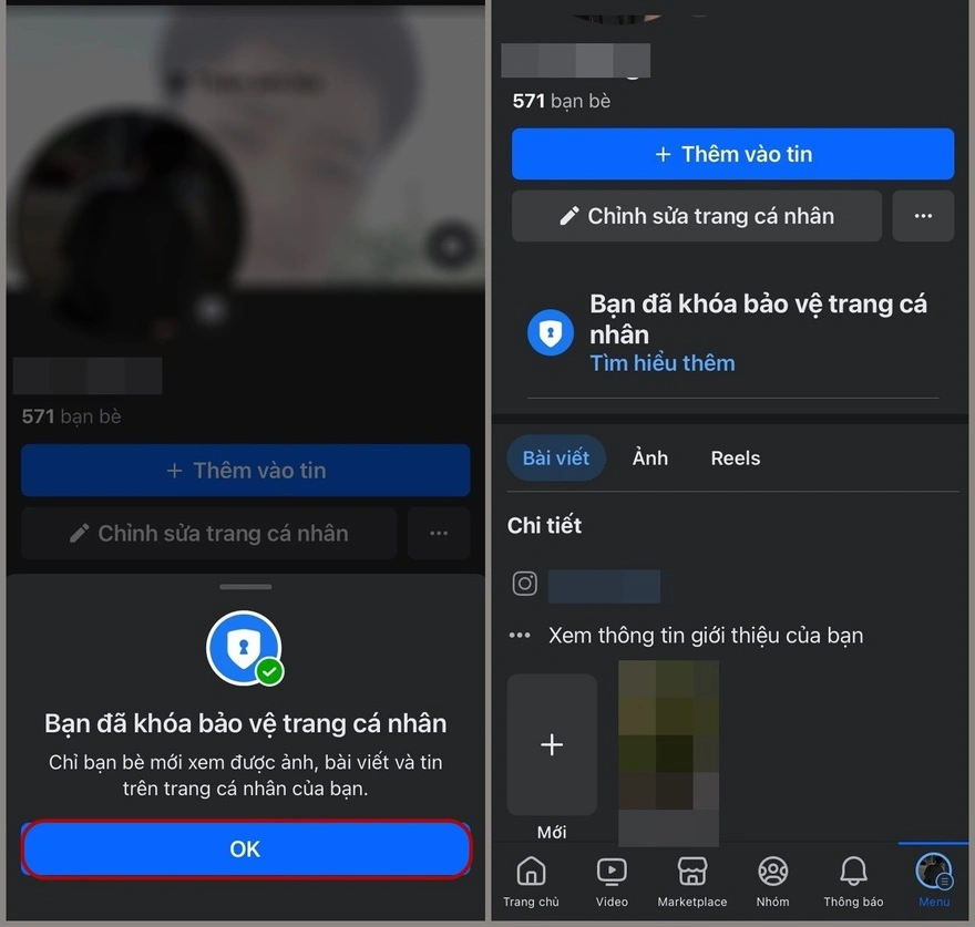 Cách khóa trang cá nhân trên Facebook
