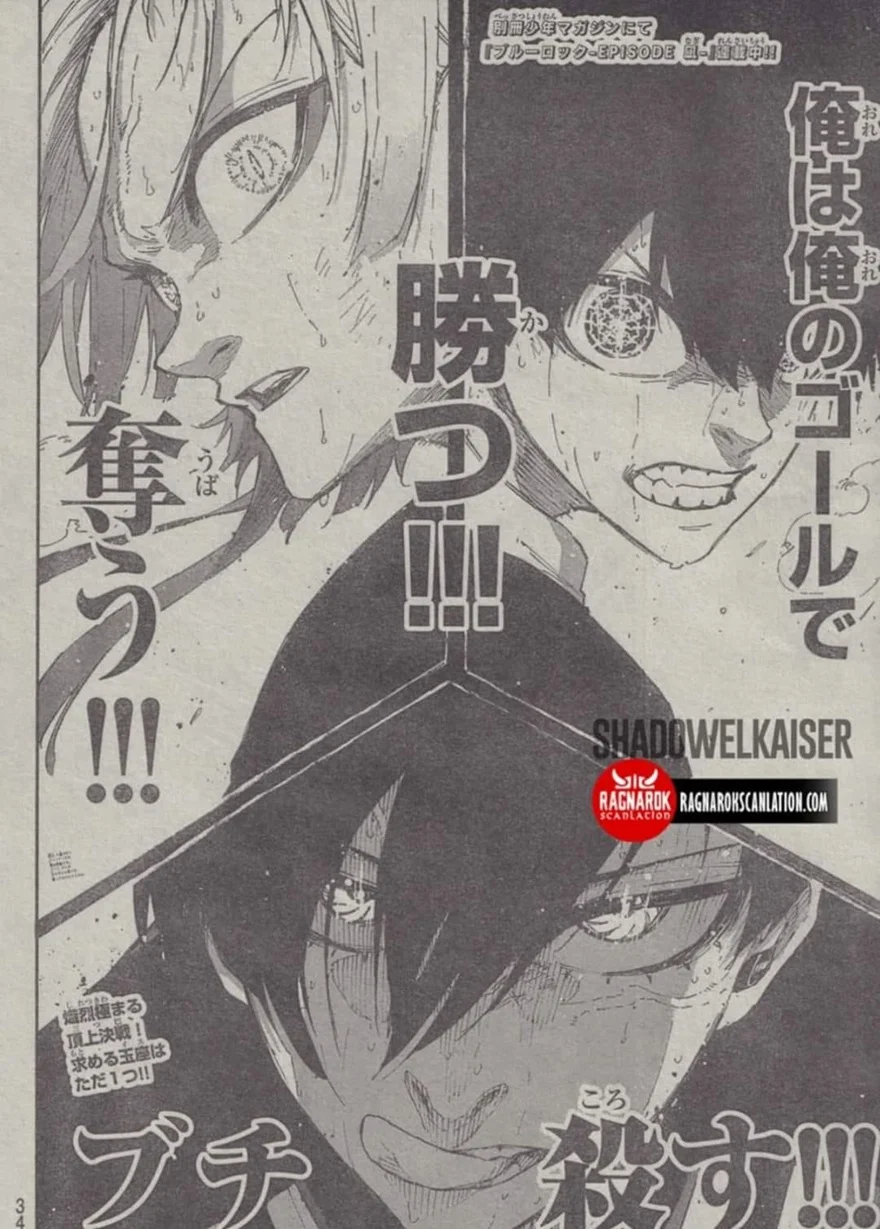 Spoiler Blue Lock chap 272: Cuộc chiến giữa ba quái thú