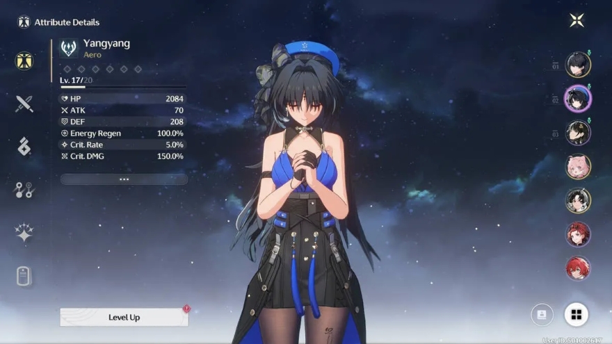 Wuthering Waves cách build yangyang