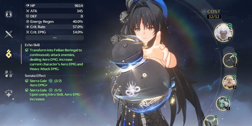 Wuthering Waves cách build yangyang