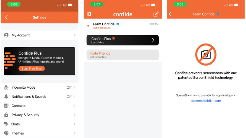 Sử dụng ứng dụng nhắn tin riêng tư