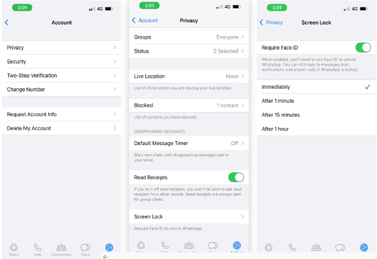 Khóa ứng dụng nhắn tin của bên thứ ba bằng Face ID hoặc Touch ID
