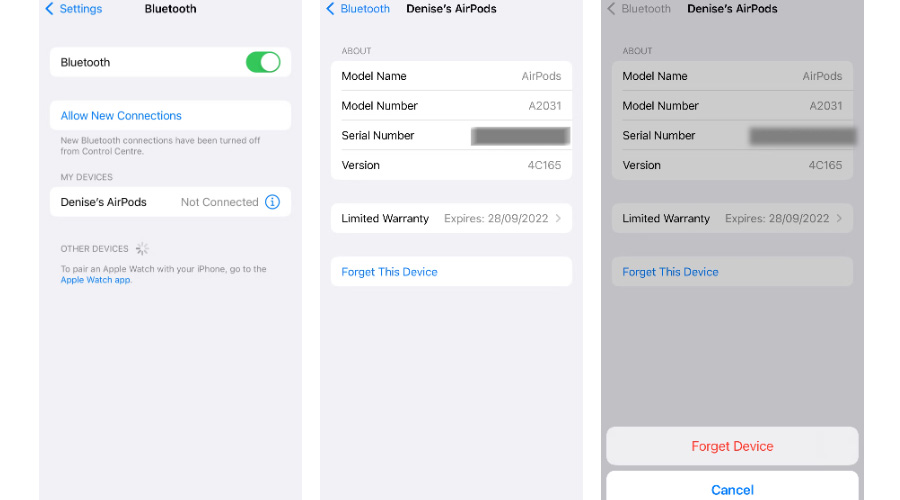 Đặt lại AirPods của bạn