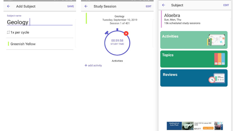 Để bắt đầu với Easy Study, bạn cần thêm vào các tiết học của mình cùng mức độ mong muốn học chúng. Khi đến lúc cần thiết, ứng dụng sẽ gửi thông báo đến điện thoại của bạn (iPhone hoặc Android) để nhắc nhở. Easy