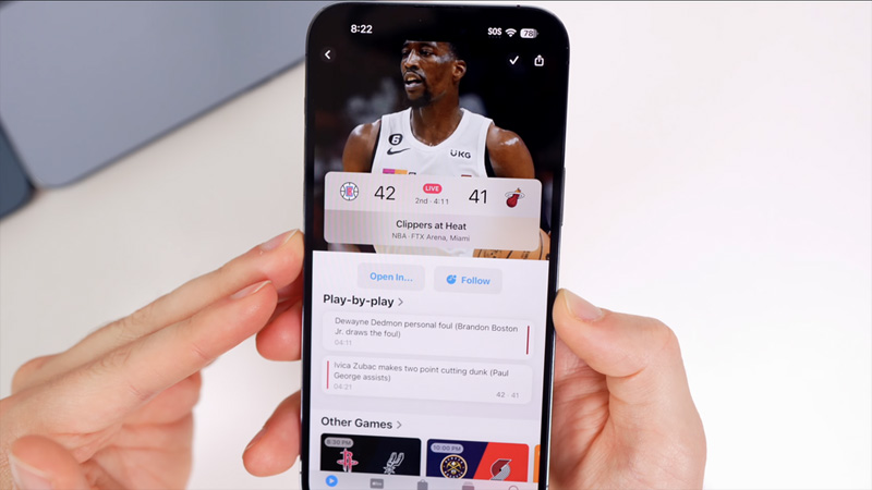 Apple TV hỗ trợ Live Activities cho các hoạt động thể thao