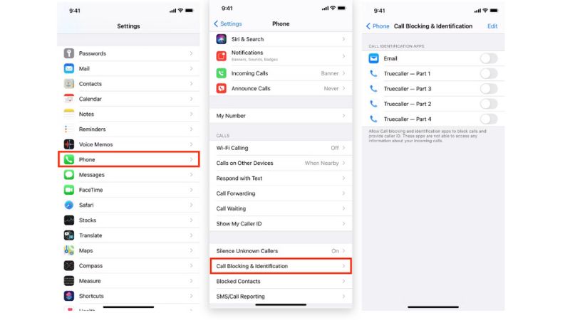 Xem xét trình chặn cuộc gọi của bên thứ ba để bật lại thông báo trên điện thoại