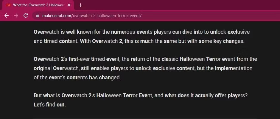 Bionify là một tiện ích mở rộng của Google Chrome, nhưng đây là một ứng dụng miễn phí và không thu thập dữ liệu của bạn khi bạn sử dụng.