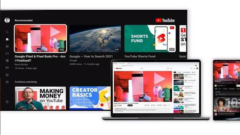 Thiết kế mới của YouTube đang trong quá trình hoàn thiện