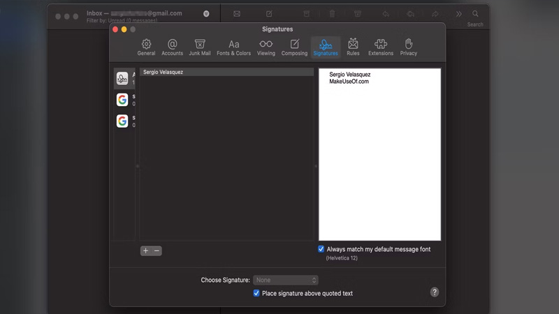 Tạo chữ ký của riêng bạn