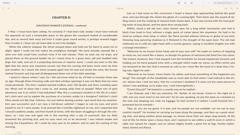 Yomu là một niềm vui tuyệt đối cho bất kỳ người yêu sách nào. Ứng dụng cho phép bạn tải sách hoặc tệp lên từ Finder và sắp xếp sách trong thư viện của bạn theo tác giả và định dạng.