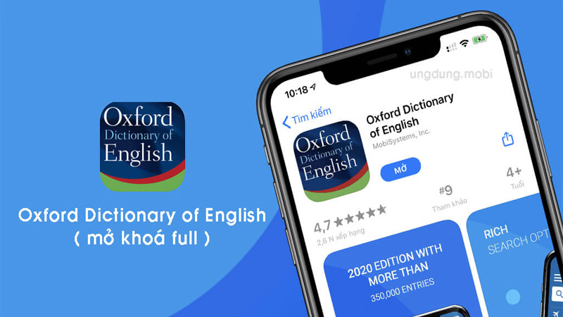 Từ điển tiếng Anh Oxford là một lựa chọn cổ điển khi cần tra cứu một thứ gì đó trên web hoặc trong một cuốn sách di động