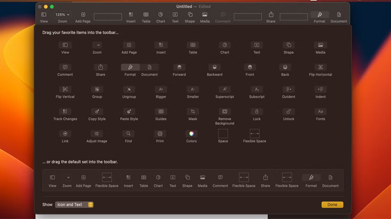 Thanh công cụ MasterPage ở đầu ứng dụng chứa đầy các công cụ và tính năng hữu ích giúp bạn làm việc nhanh hơn và hiệu quả hơn