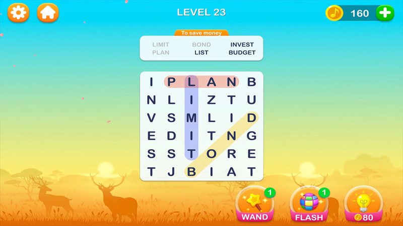 Word Search Go giống những cuốn sách tìm từ lớn, nó miễn phí và vô cùng thú vị, với các cấp độ khác nhau cho các loại từ khác nhau. 