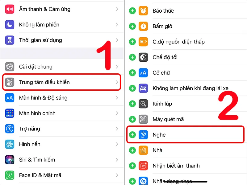 bật tính năng live listen trên iphone