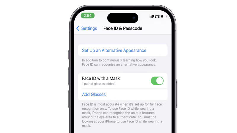 Face ID với mặt nạ