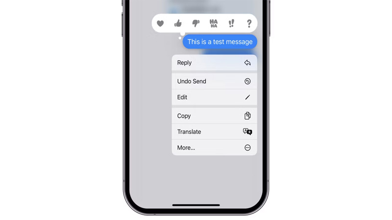 Chỉnh sửa và hoàn tác tin nhắn đã gửi