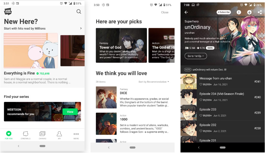 Webtoon là một trong những nền tảng lớn nhất dành cho người hâm mộ thể loại này