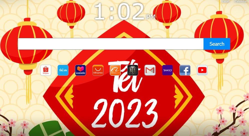 Ảnh nền sẽ tự động được cài đặt cho trang Tab