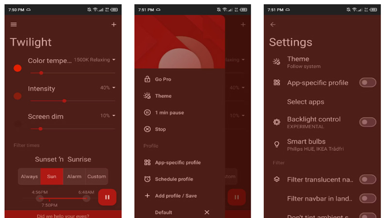 Twilight là một ứng dụng phải có cho mọi người dùng Android