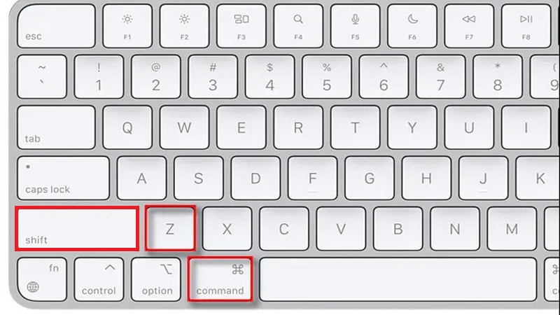 Cách hoàn tác trong ghi chú bằng bàn phím ngoài