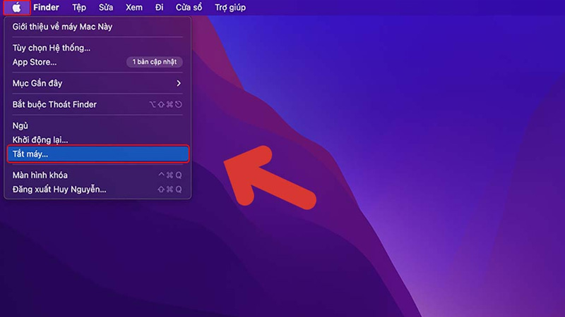 Tắt và khởi động lại máy Mac của bạn