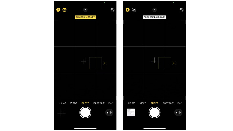 Cách lưu ảnh trực tiếp vào iCloud Shared Photo Library từ Camera