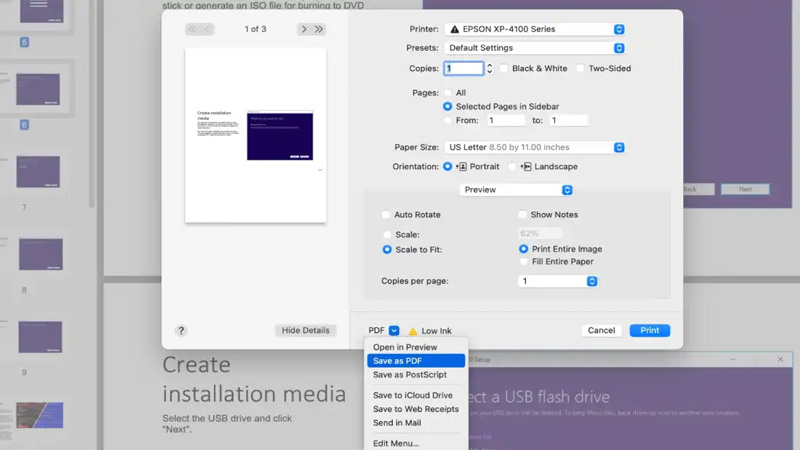 Bước 5: Lưu dưới dạng PDF
