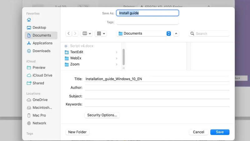 Bước 6: Thay đổi tên PDF