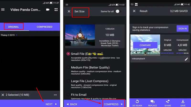Cách nén video trên điện thoại Android