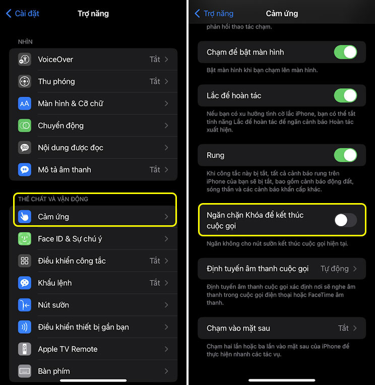 Cách ngăn nút khóa kết thúc cuộc gọi trên iPhone