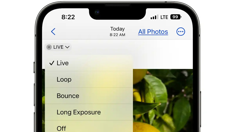 Cách tắt tính năng Live Photo trong ảnh bạn đã chụp