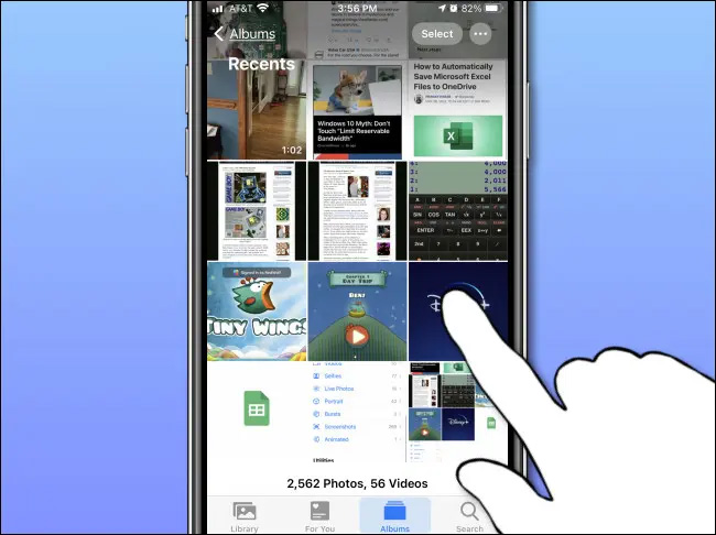 Để xóa một ảnh chụp màn hình duy nhất, hãy nhấn vào hình thu nhỏ của nó để mở nó theo dạng xem chi tiết.