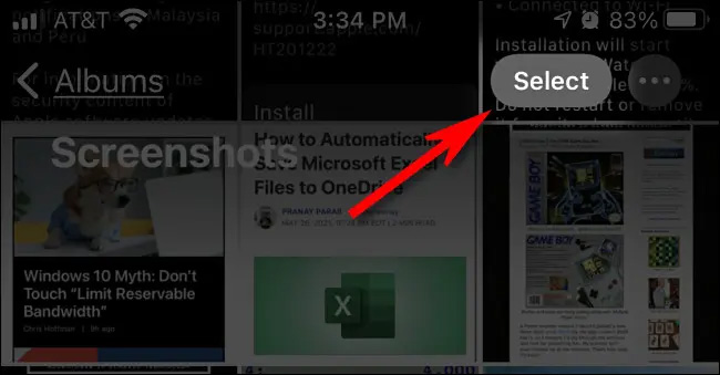 Bạn cần nhấn nút Chọn ở góc trên bên phải của màn hình để chọn đồng loạt