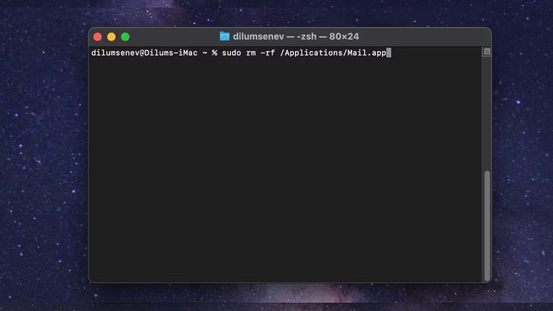 Gỡ cài đặt ứng dụng Mail khỏi máy Mac