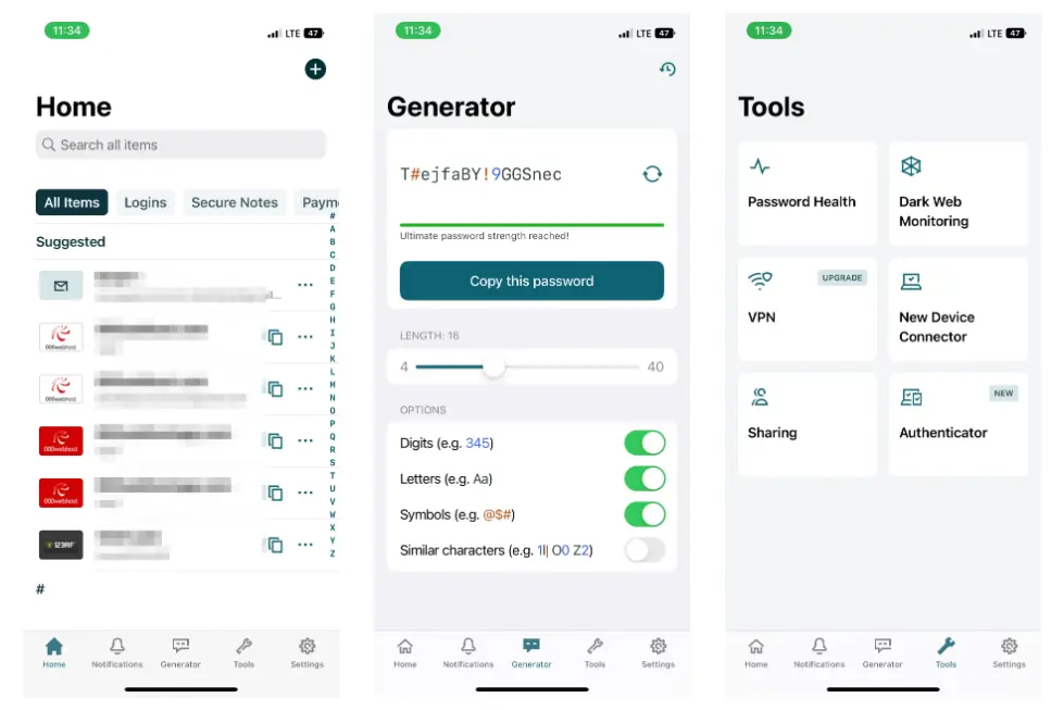 Ứng dụng Dashlane