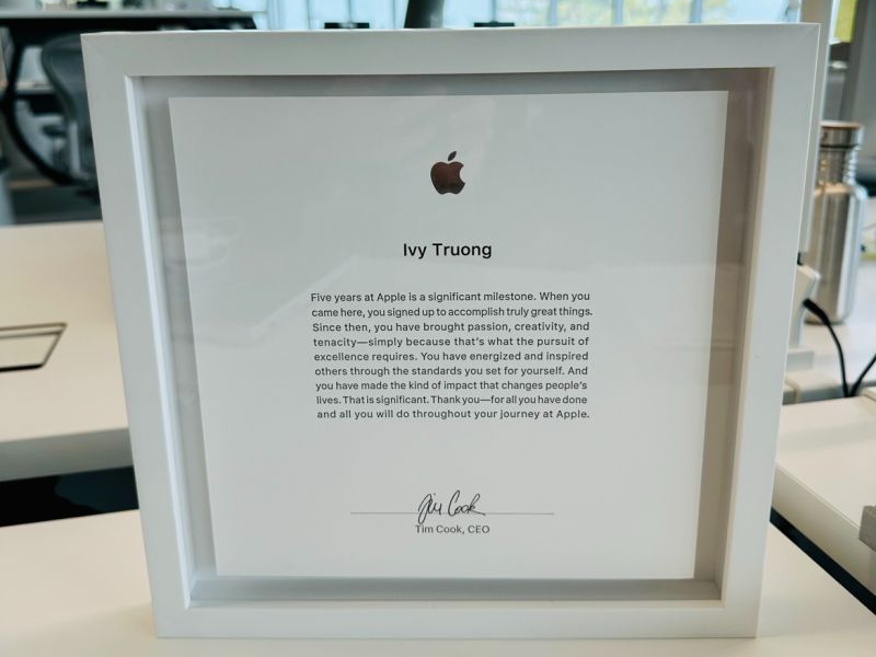 Giải thưởng kỷ niệm 5 năm của Apple