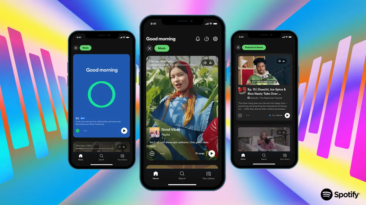 giao diện mới của Spotify