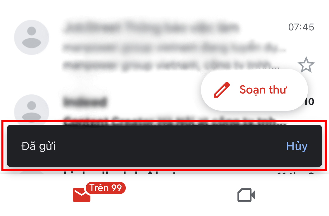 hoàn tác gửi email trên gmail