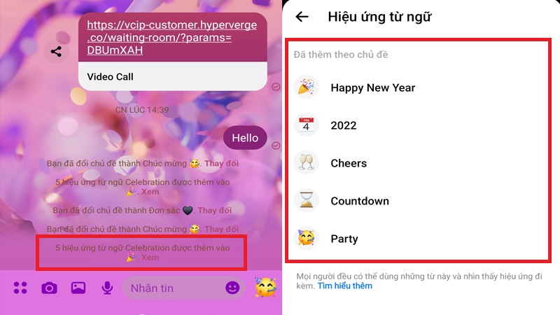 Bước 4: Chọn hiệu ứng từ ngữ