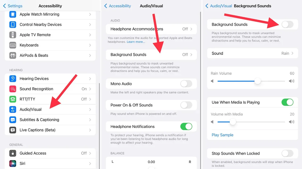 iphone background noise