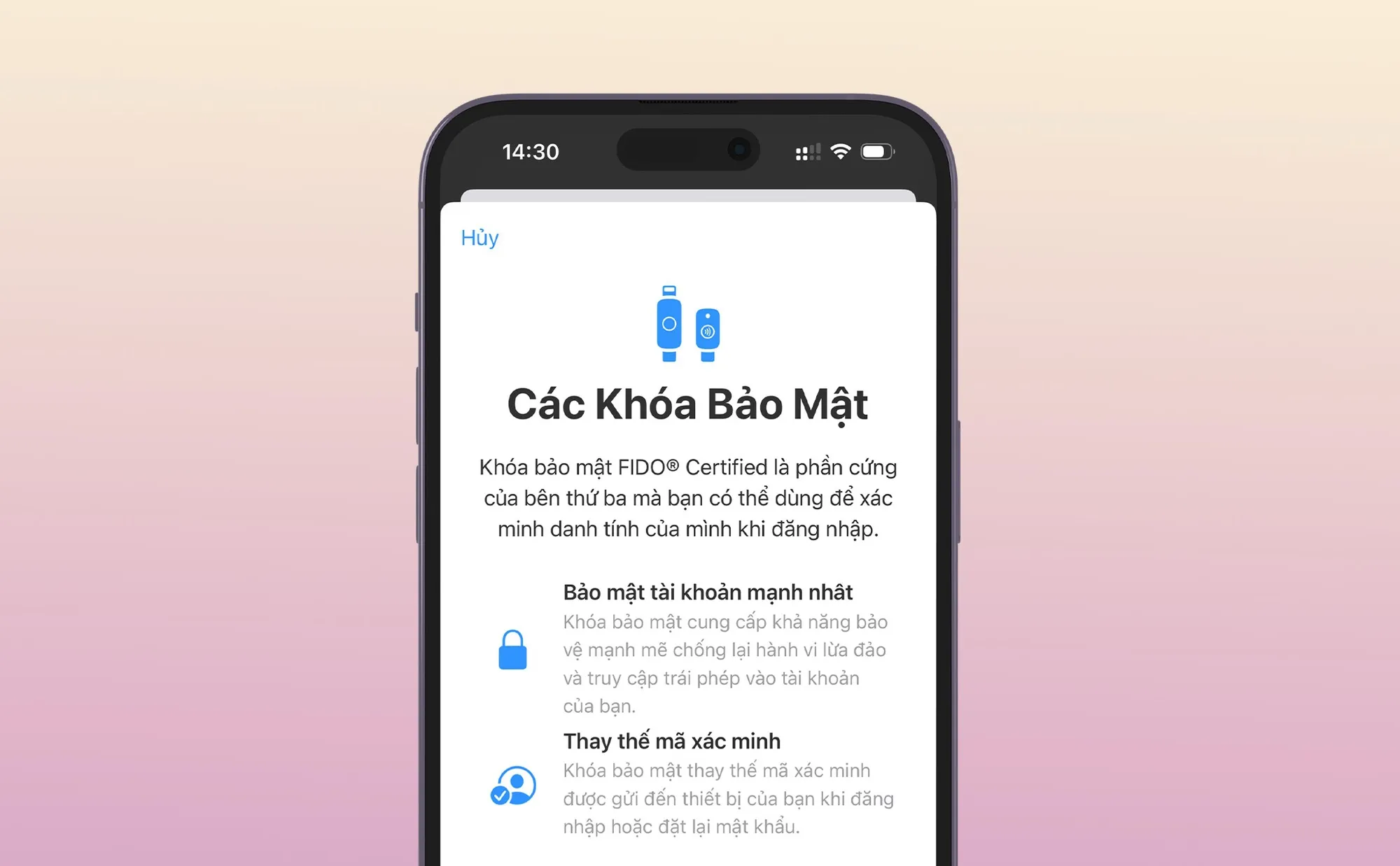 khoá bảo mật iphone