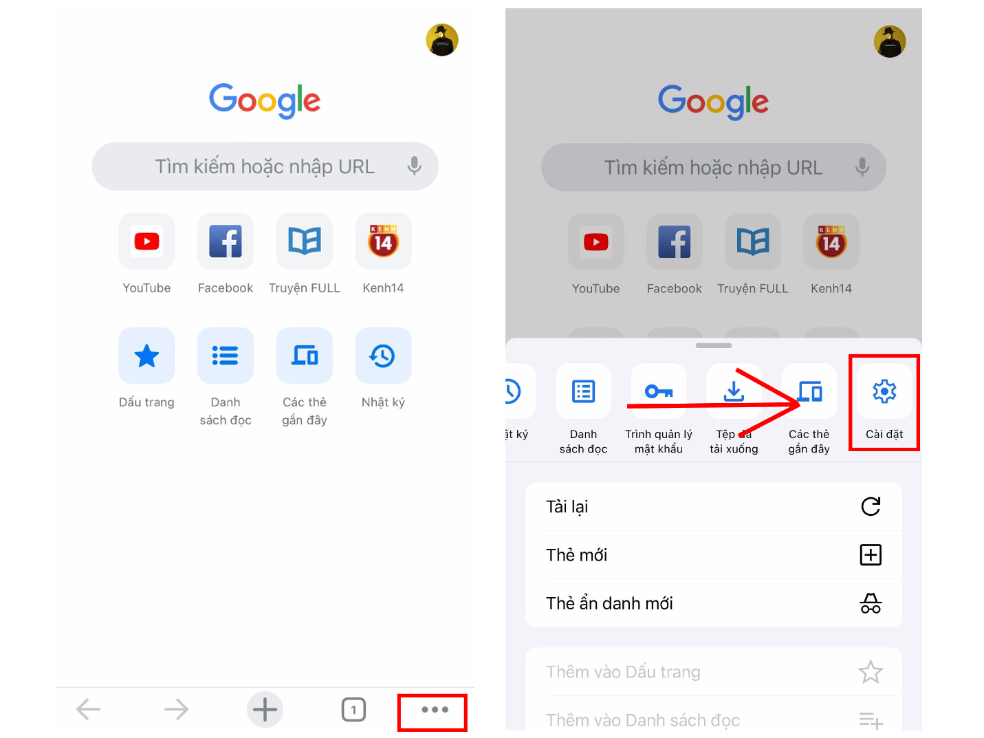 khoá các tab ẩn danh trên chrome