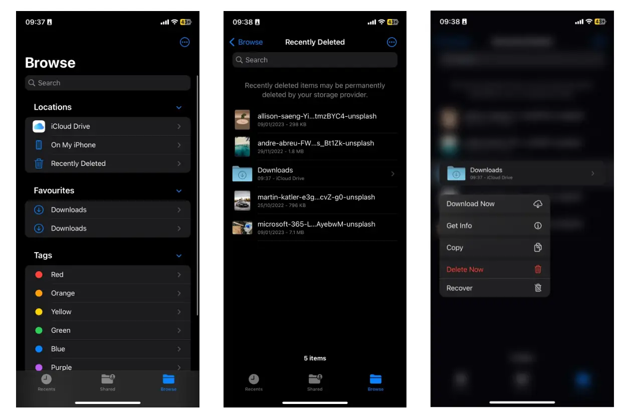 Khôi phục dữ liệu trên icloud