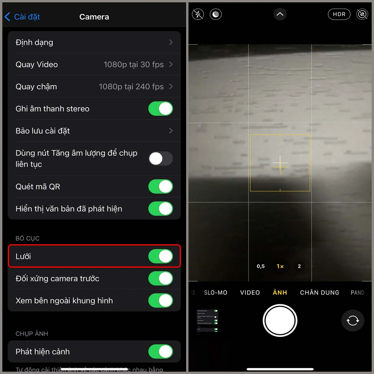 khung lưới iphone