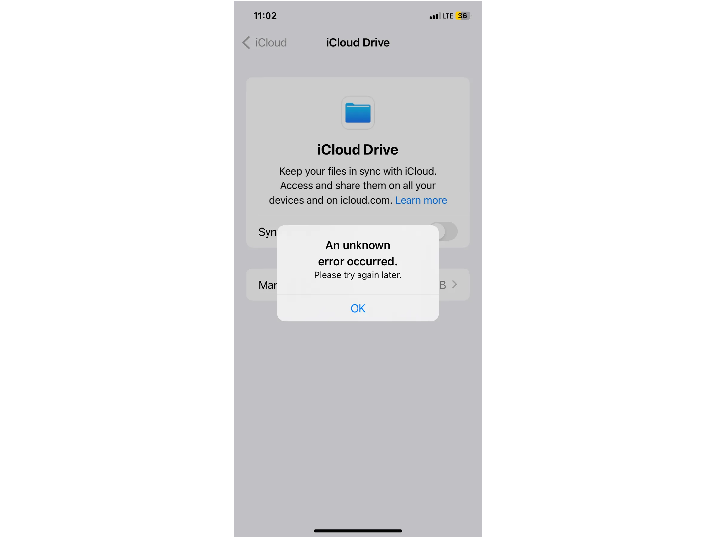 lỗi backup icloud trên ios 16.3
